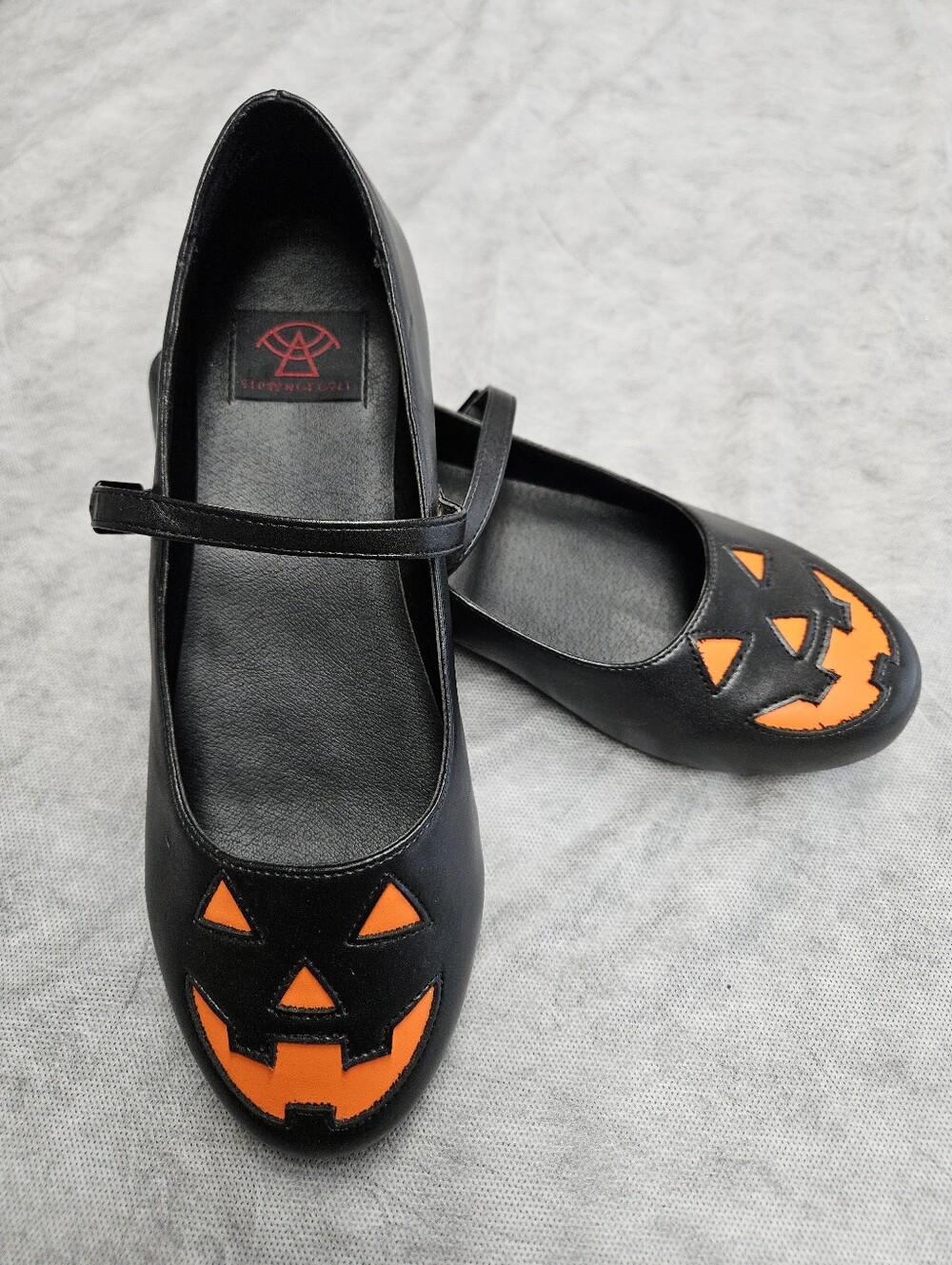 Strange Cvlt Cult Jack O Lantern Halloween Mary Jane Flats Shoes Sz 9